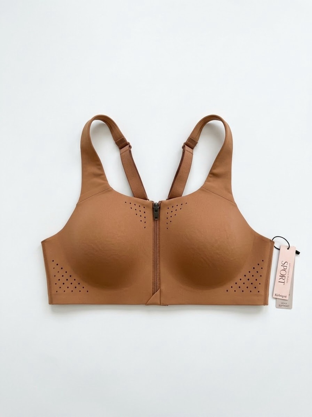 Victoria’s Secret Sport Front-Zip Seamless Sports Bra - Brown